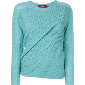 Sies Marjan Libbie Sweater w/ Twisted Detail -Blue